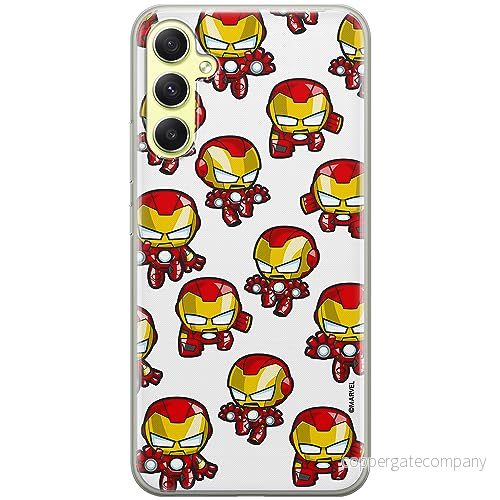 ERT GROUP mobiltelefonfodral för Samsung A34 5G originalt och officiellt licensierat Marvel mönster Iron Man 031 optimalt anpassad till formen på mobiltelefonen, fodral tillverkad av TPU plast 5905511781880