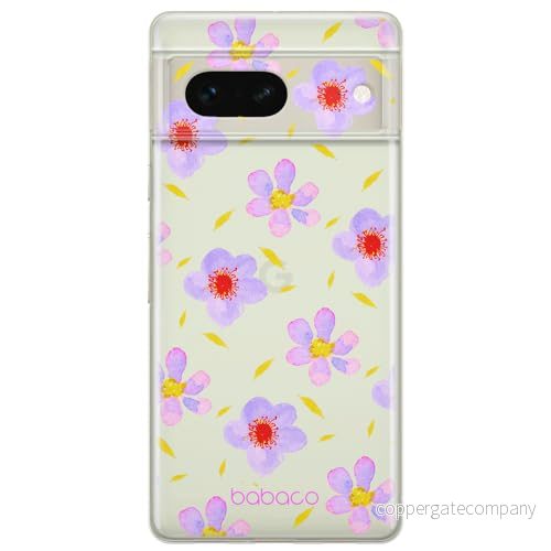 ERT GROUP mobiltelefonfodral för Google PIXEL 7 originalt och officiellt licensierat Babaco mönster Flowers 022 optimalt anpassad till formen på mobiltelefonen, gedeeltelijk transparant 5905795146252