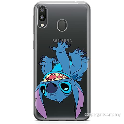 ERT GROUP mobiltelefonfodral för Samsung M20 originalt och officiellt licensierat Disney mönster Stitch 013 optimalt anpassad till formen på mobiltelefonen, gedeeltelijk transparant 5905131203786
