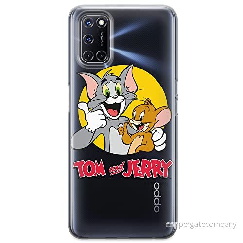 ERT GROUP mobiltelefonfodral för Oppo A92/ A72/ A52 originalt och officiellt licensierat Tom and Jerry mönster 013 optimalt anpassad till formen på mobiltelefonen, gedeeltelijk transparant 5904805277214