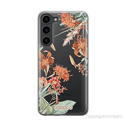 ERT GROUP mobiltelefonfodral för Samsung S23 originalt och officiellt licensierat Babaco mönster Flowers 057 optimalt anpassad till formen på mobiltelefonen, gedeeltelijk transparant 5905511425470