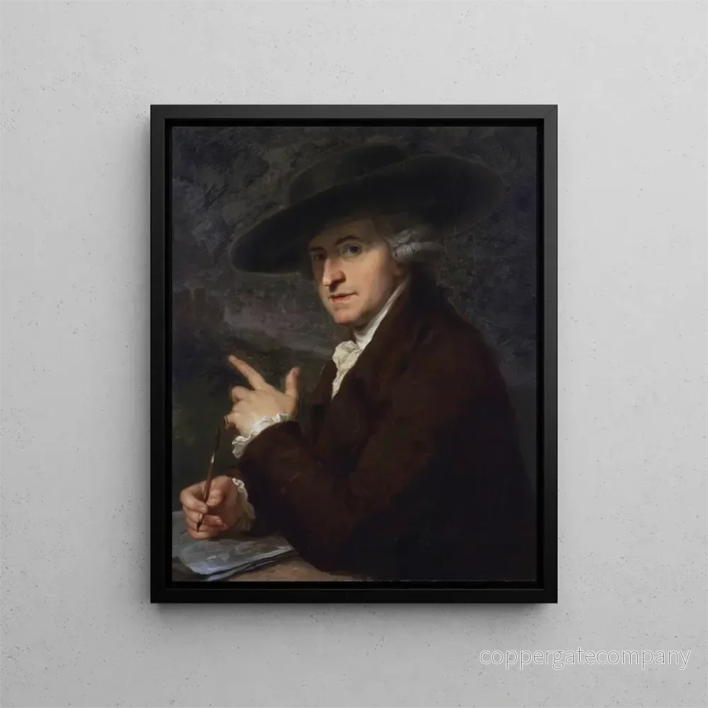 Målning Portrait av hennes make, konstnären Antonio Zucchi - Angelica Kauffman | Konsttryck