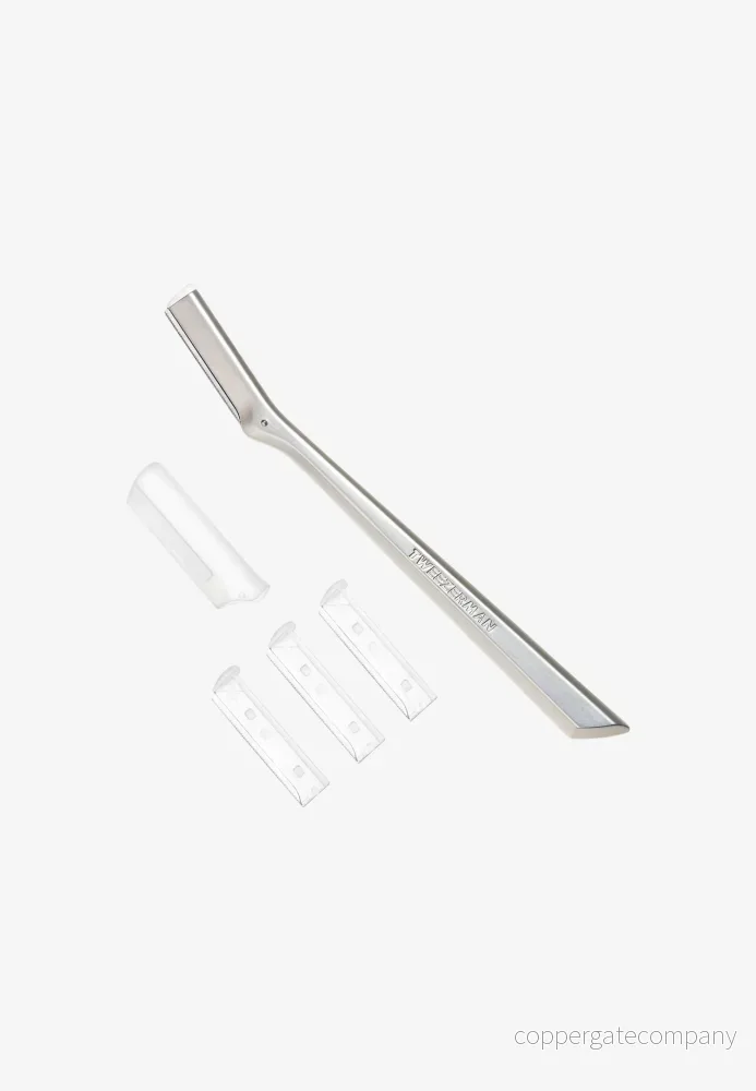 Tweezerman Facial Razor Ansiktsvård tillbehör, Storlek: One Size, Silver 38097020458