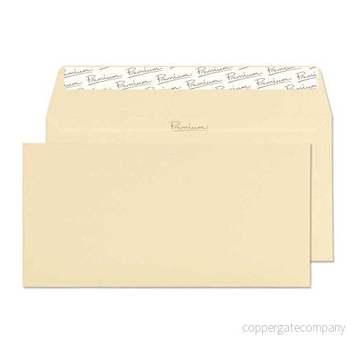 Blake Premium Business DL 110 x 220 mm 120 gsm kuvert för skala och försegla plånbok (95255) Vellumlager paket med 50 5055559728191