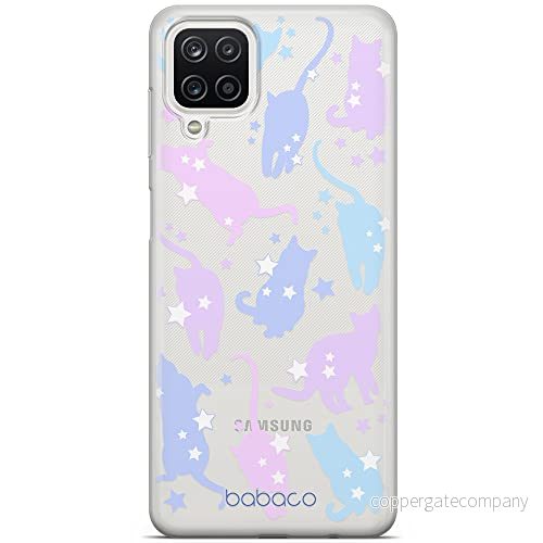 ERT GROUP mobiltelefonfodral för Samsung A12 / M12 F12 originalt och officiellt licensierat Babaco mönster Cats 016 optimalt anpassad till formen på mobiltelefonen, gedeeltelijk transparant 5905131104366