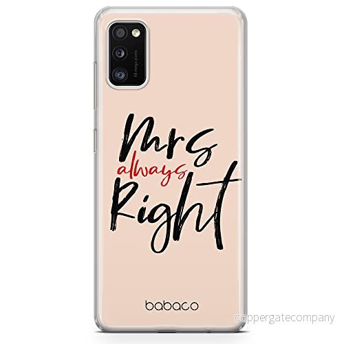 ERT GROUP mobiltelefonfodral för Samsung A41 originalt och officiellt licensierat Babaco mönster Mrs Right 001 optimalt anpassad till formen på mobiltelefonen, fodral tillverkad av TPU plast 5904805048920