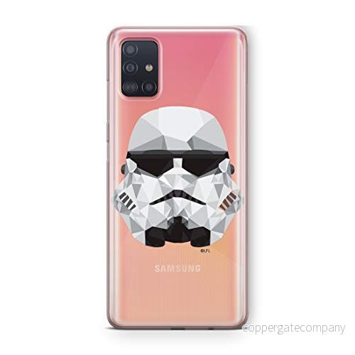 ERT GROUP mobiltelefonfodral för Samsung A51 originalt och officiellt licensierat Star Wars mönster Stormtrooper 008 Vit optimalt anpassad till formen på mobiltelefonen, gedeeltelijk transparant 5903537508078