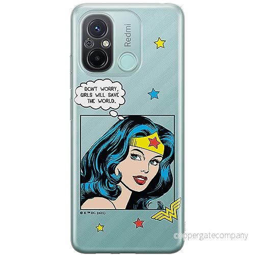 ERT GROUP mobiltelefonfodral för Xiaomi REDMI 12C/ 11A originalt och officiellt licensierat DC mönster Wonder Woman 028 optimalt anpassad till formen på mobiltelefonen, gedeeltelijk transparant 5905511845537