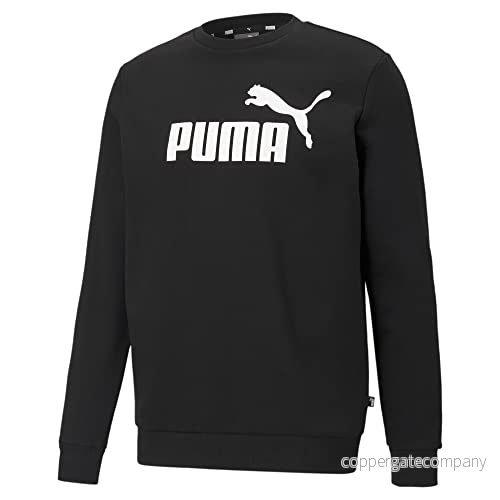 Puma Herren Pullover ESS Big Logo Crew TR, Black, L, 586680 4063697319783