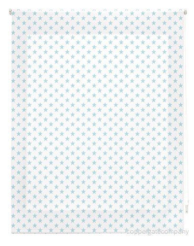 blindecor Stars Rollo, tyg, turkos, 120 x 180 cm 8434363061460