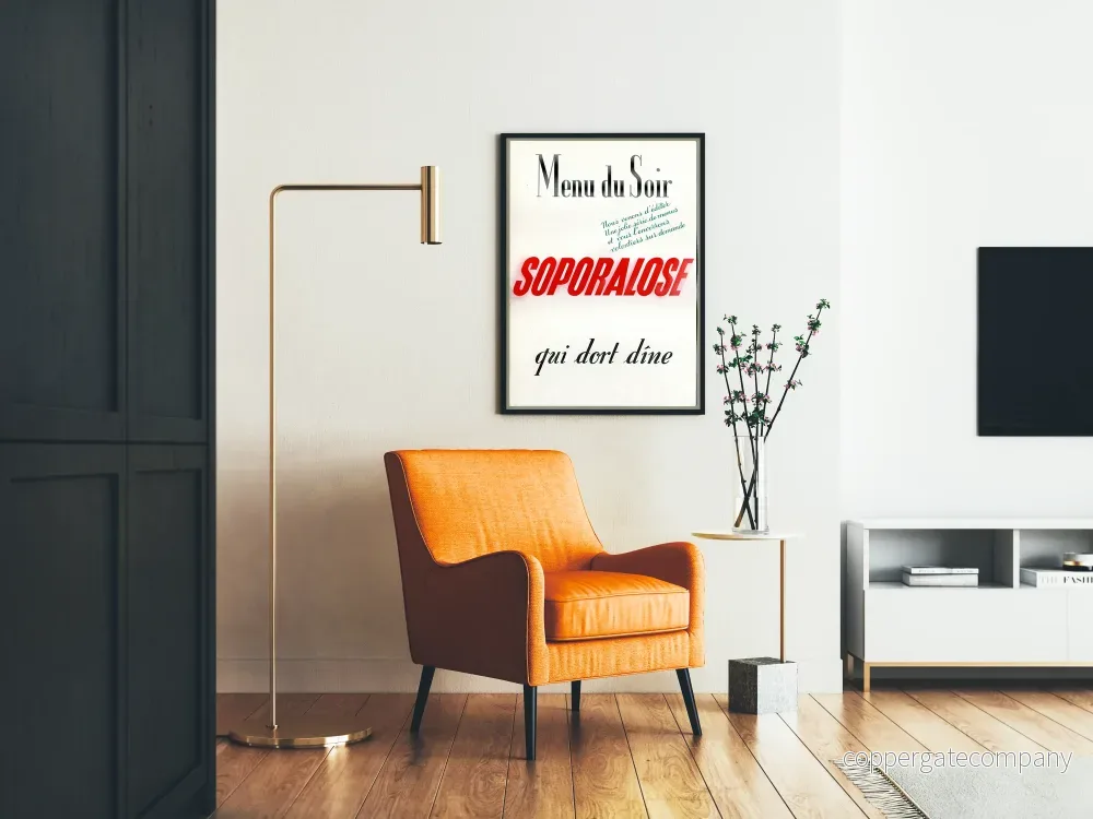 Vintageposter kvällens meny Soporalose för väggdekoration - Bild 2