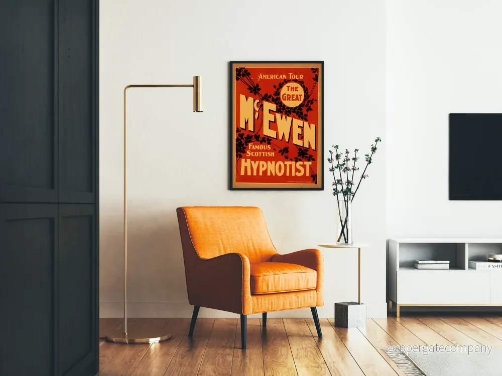 Vintageposter av The Great McEwen, den skotska hypnotisören - Bild 2