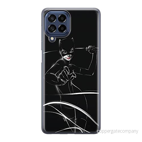 ERT GROUP mobiltelefonfodral för Samsung M53 5G originalt och officiellt licensierat DC mönster Catwoman 003 optimalt anpassad till formen på mobiltelefonen, fodral tillverkad av TPU plast 5905511396176