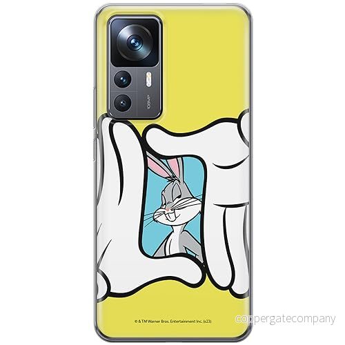 ERT GROUP mobiltelefonfodral för Xiaomi 12T/ 12T pro/ K50 Ultra originalt och officiellt licensierat Looney Tunes mönster Bugs 025, fodral tillverkad av TPU plast 5905795092221