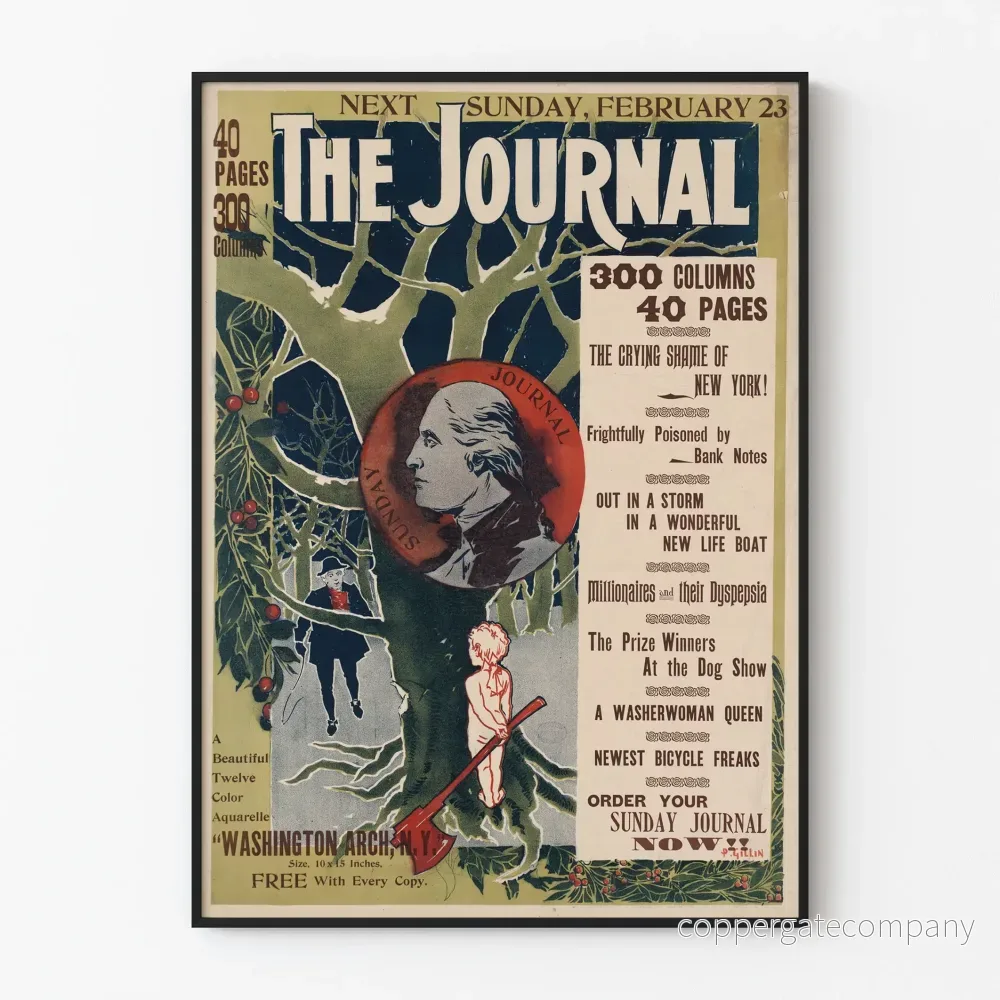 Vintageposter The Journal - Söndag 23 februari