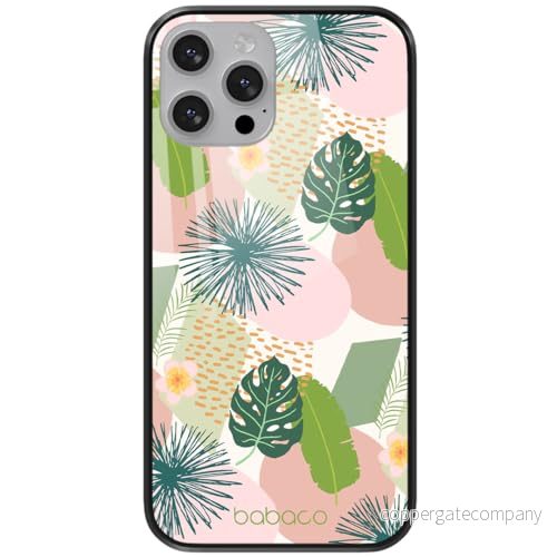 ERT GROUP mobiltelefonfodral för Apple Iphone 13 PRO MAX originalt och officiellt licensierat Babaco mönster Plants 012 tillverkad av härdat glas, skyddsfodral 5904805866425