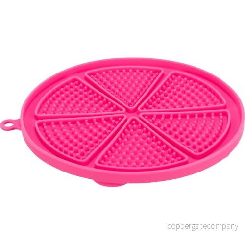Trixie Lick'n'Snack mat with suction pad, silicone, ø 18 cm, pink 4047974349816