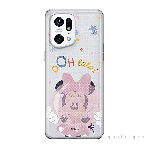 ERT GROUP mobiltelefonfodral för Oppo FIND X5 PRO originalt och officiellt licensierat Disney mönster Minnie 046 optimalt anpassad till formen på mobiltelefonen, gedeeltelijk transparant 5905511405151