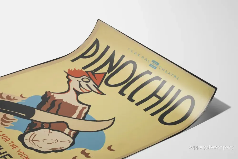 Vintageposter Pinocchio – Klassisk teater väggdekoration - Bild 3