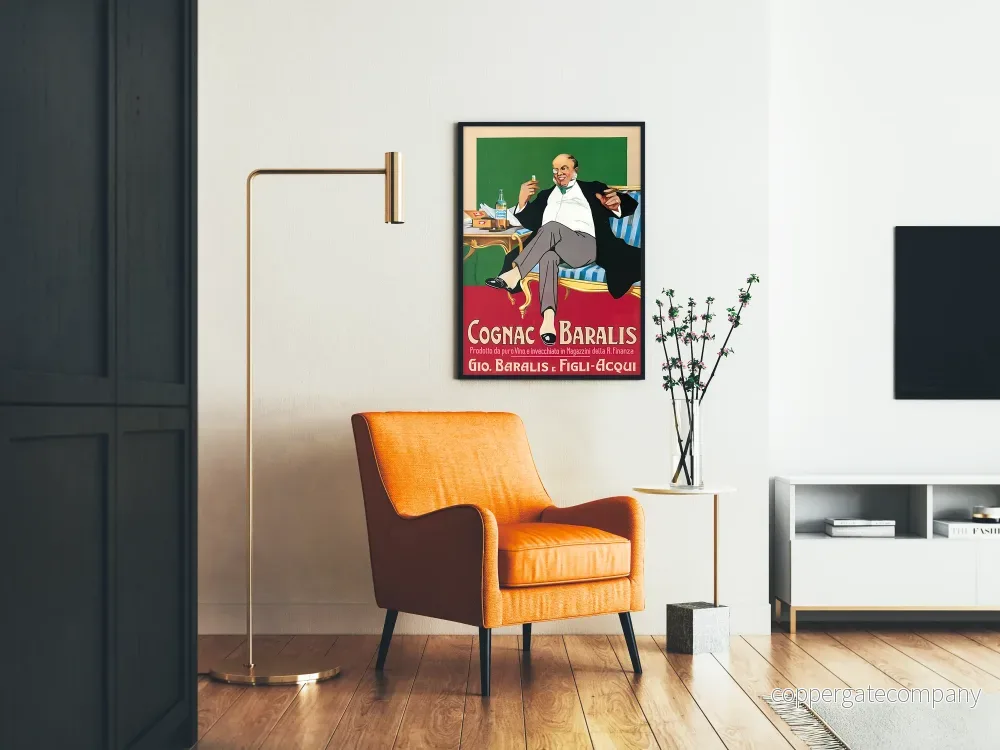 Vintageposter Cognac Baralis väggdekoration - Bild 2