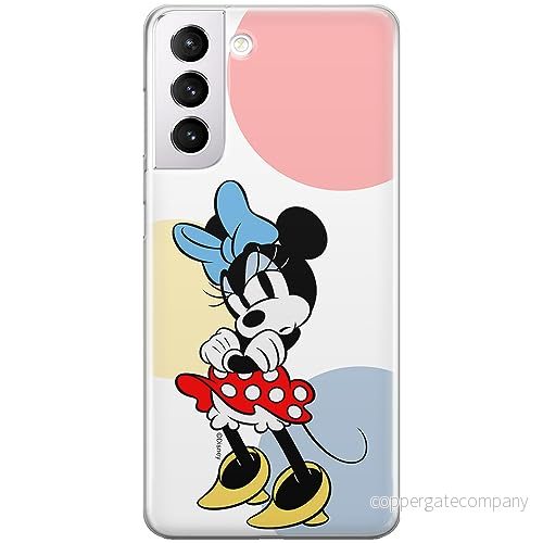 ERT GROUP mobiltelefonfodral för Samsung S21 PLUS originalt och officiellt licensierat Disney mönster Minnie 078 optimalt anpassad till formen på mobiltelefonen, fodral tillverkad av TPU plast 5905795030322