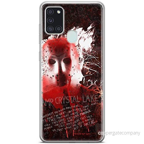 ERT GROUP mobiltelefonfodral för Samsung A21s originalt och officiellt licensierat Horror mönster Friday the 13th 016 optimalt anpassad till formen på mobiltelefonen, fodral tillverkad av TPU plast 5905511117092