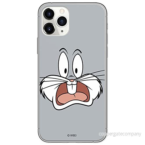 ERT GROUP mobiltelefonfodral för Apple Iphone 11 originalt och officiellt licensierat Looney Tunes mönster Bugs 009 Vit optimalt anpassad till formen på mobiltelefonen, fodral tillverkad av TPU plast 5902980826173