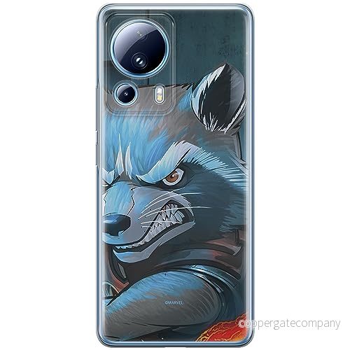ERT GROUP mobiltelefonfodral för Xiaomi 13 LITE/CIVI 2 originalt och officiellt licensierat Marvel mönster Rocket 005 optimalt anpassad till formen på mobiltelefonen, fodral tillverkad av TPU plast 5905511934347