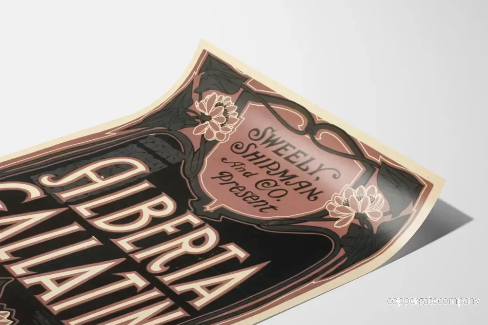 Art Nouveau-affisch Alberta Gallatin för vintage väggdekoration - Bild 3