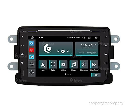 Costum Fit Bilradio för Dacia Duster Android GPS Bluetooth WiFi USB Full HD Touchscreen Display 7" Easyconnect Processor 8core Röstkontroller 8059307171816