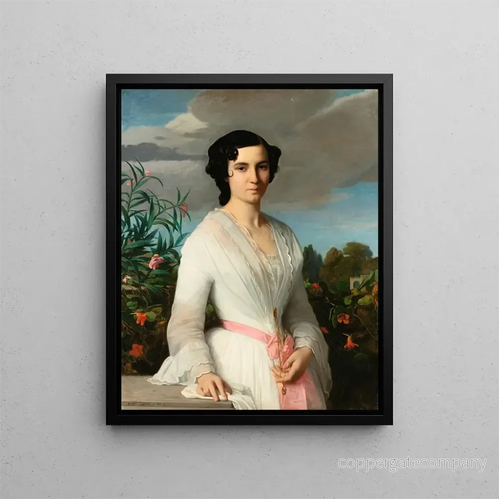 Målning porträtt av Mademoiselle Louise Mars - Alexandre Cabanel | Konsttryck