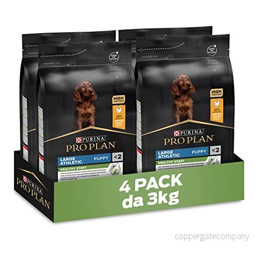 PURINA PRO PLAN Healthy Start Large Athletic hundkroketter med kyckling 4 påsar på 3 kg 7613035114753