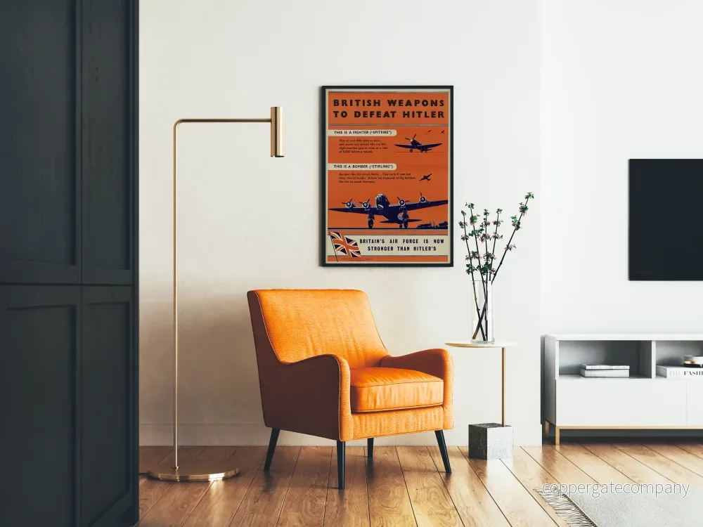 Vintageposter av brittiska flygvapnet Spitfire och Stirling - Bild 2
