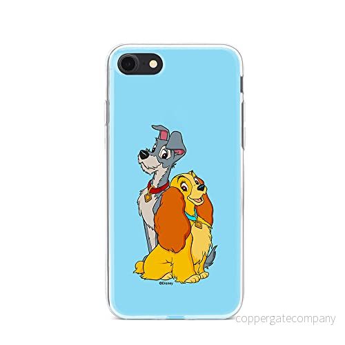ERT GROUP mobiltelefonfodral för Iphone 7/8/ SE 2/ 3 originalt och officiellt licensierat Disney mönster Lady and the Tramp 003, fodral tillverkad av TPU plast 5905131151810