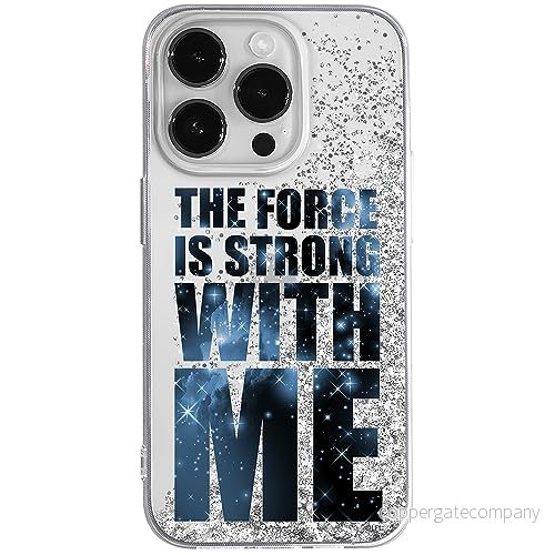 ERT GROUP mobiltelefonfodral för Apple Iphone 14 PRO MAX originalt och officiellt licensierat Star Wars mönster 015 anpassad till formen på mobiltelefonen, med glitter overflow effekt 5905511590895
