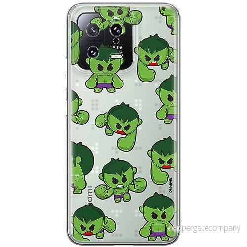 ERT GROUP mobiltelefonfodral för Xiaomi 13 originalt och officiellt licensierat Marvel mönster Hulk 006 optimalt anpassad till formen på mobiltelefonen, gedeeltelijk transparant 5905511904463