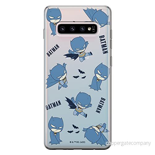 ERT GROUP mobiltelefonfodral för Samsung S10 PLUS originalt och officiellt licensierat DC mönster Batman 076 optimalt anpassad till formen på mobiltelefonen, gedeeltelijk transparant 5905131506436