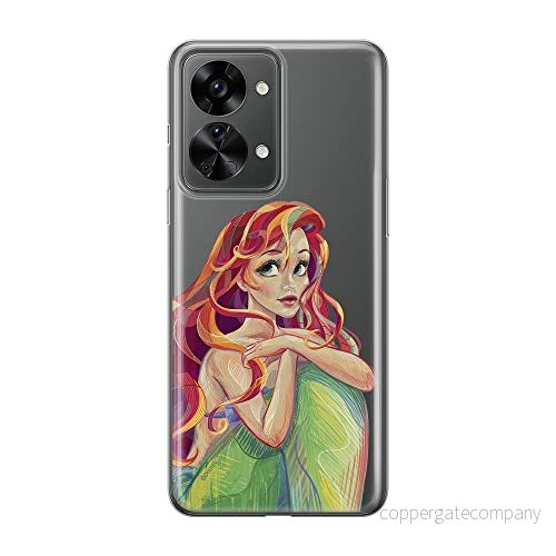 ERT GROUP mobiltelefonfodral för Oneplus NORD 2T 5G originalt och officiellt licensierat Disney mönster Ariel 004 optimalt anpassad till formen på mobiltelefonen, gedeeltelijk transparant 5905511278694