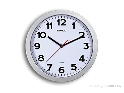 Maul Väggklocka Maulstep 30 cm Mineralglas Silver 4002390065689