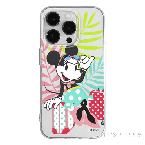 ERT GROUP mobiltelefonfodral för Apple Iphone 14 PRO originalt och officiellt licensierat Disney mönster Minnie 029 optimalt anpassad till formen på mobiltelefonen, gedeeltelijk transparant 5905131926135