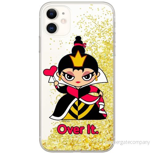 ERT GROUP mobiltelefonfodral för Apple Iphone 11 originalt och officiellt licensierat Disney mönster Queen of Hearts 001 optimalt anpassad till formen på mobiltelefonen, med glitter overflow effekt 5905131427519