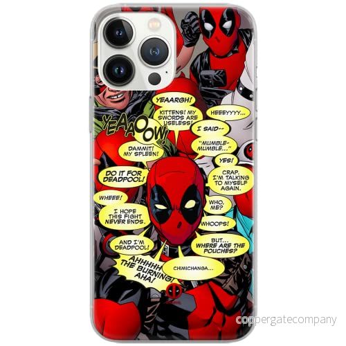 ERT GROUP mobiltelefonfodral för Huawei P30 originalt och officiellt licensierat Marvel mönster Deadpool 008 Vit optimalt anpassad till formen på mobiltelefonen, fodral tillverkad av TPU plast 5902980871111