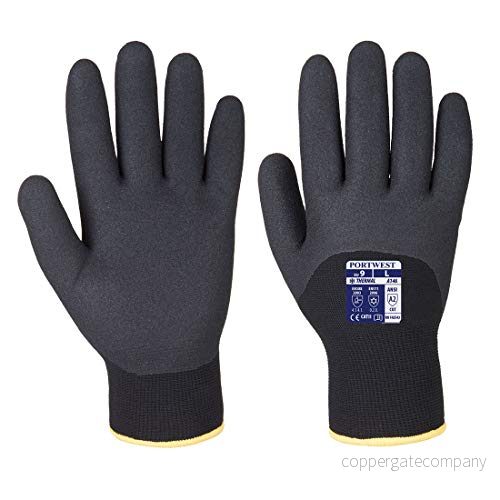 Portwest A146BKRL Arktis vinterhandskar stor storlek 9 svart 5036108199358