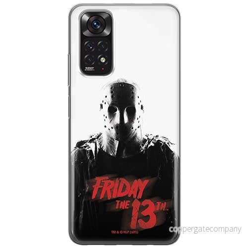 ERT GROUP mobiltelefonfodral för Xiaomi REDMI NOTE 11 4G/ 11S 4G originalt och officiellt licensierat Horror mönster Friday the 13th 014, fodral tillverkad av TPU plast 5905511114046