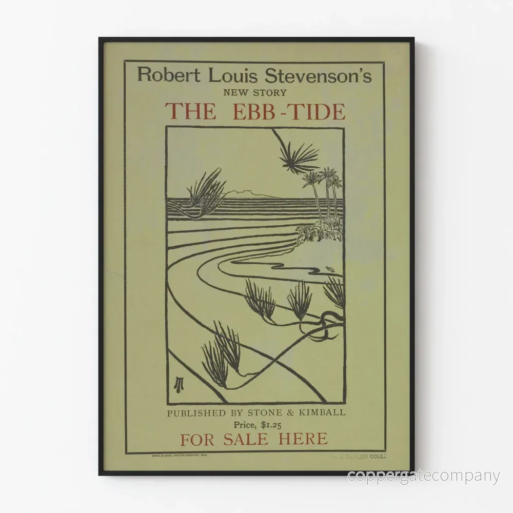Vintageposter av Robert Louis Stevensons The Ebb-Tide