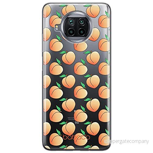 ERT GROUP mobiltelefonfodral för Xiaomi MI 10T LITE/REDMI NOTE 9 PRO 5G originalt och officiellt licensierat Babaco mönster Peaches 001, gedeeltelijk transparant 5903537154213