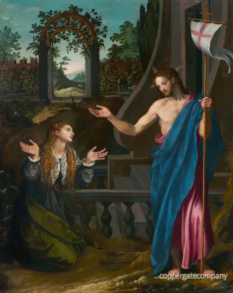 Målning Noli me Tangere - Alessandro Allori | Konsttryck - Bild 2