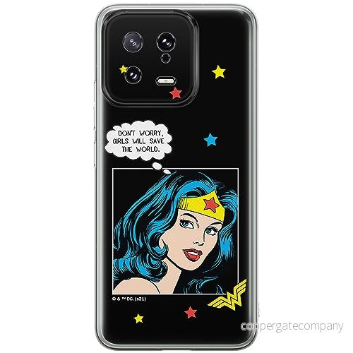 ERT GROUP mobiltelefonfodral för Xiaomi 13 originalt och officiellt licensierat DC mönster Wonder Woman 028 optimalt anpassad till formen på mobiltelefonen, fodral tillverkad av TPU plast 5905511903336