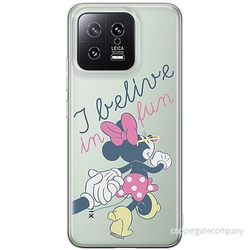 ERT GROUP mobiltelefonfodral för Xiaomi 13 originalt och officiellt licensierat Disney mönster Minnie 005 optimalt anpassad till formen på mobiltelefonen, gedeeltelijk transparant 5905511911430