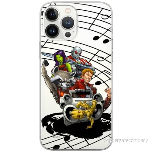 ERT GROUP mobiltelefonfodral för Huawei P30 originalt och officiellt licensierat Marvel mönster Guardians of the Galaxy 016 Vit anpassad till formen på mobiltelefonen, gedeeltelijk transparant 5902980218619